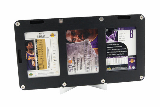 Aluminum 3 Card Frame (accepts Magnetic / One Touch 35 pt. card holders)