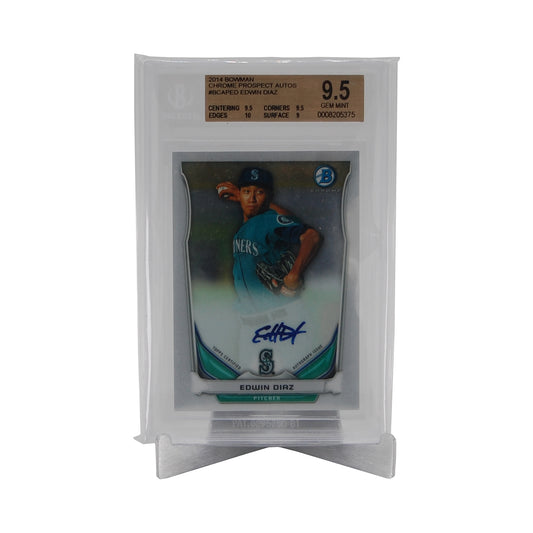 Enjoy Your Cards Brushed Aluminum Easel Style Card Stand (BGS / High Back)