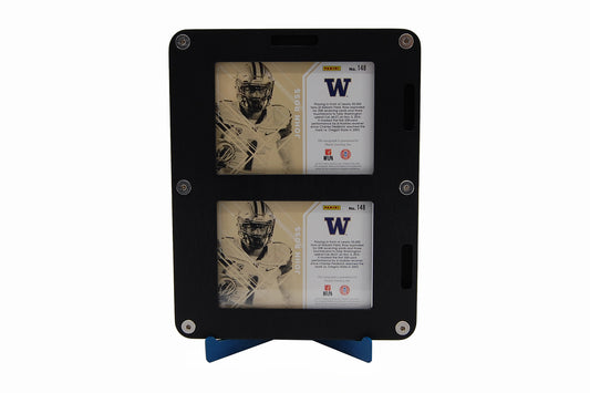 Aluminum 2 Card Frame (accepts Pro-Mold 35 pt. or 55 pt. magnetic card holders)