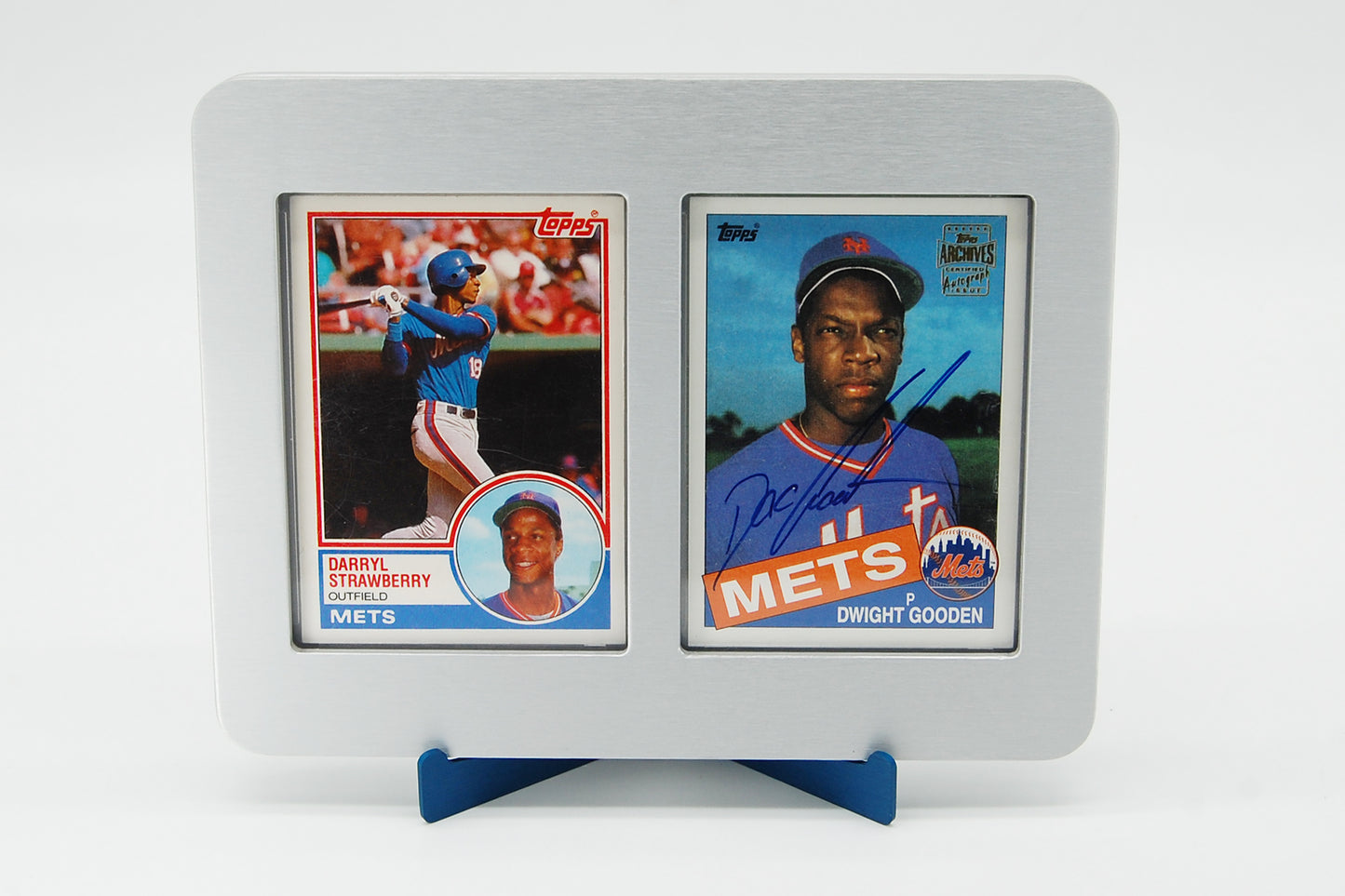 Aluminum 2 Card Frame (accepts Magnetic / One Touch 35 pt. card holders)