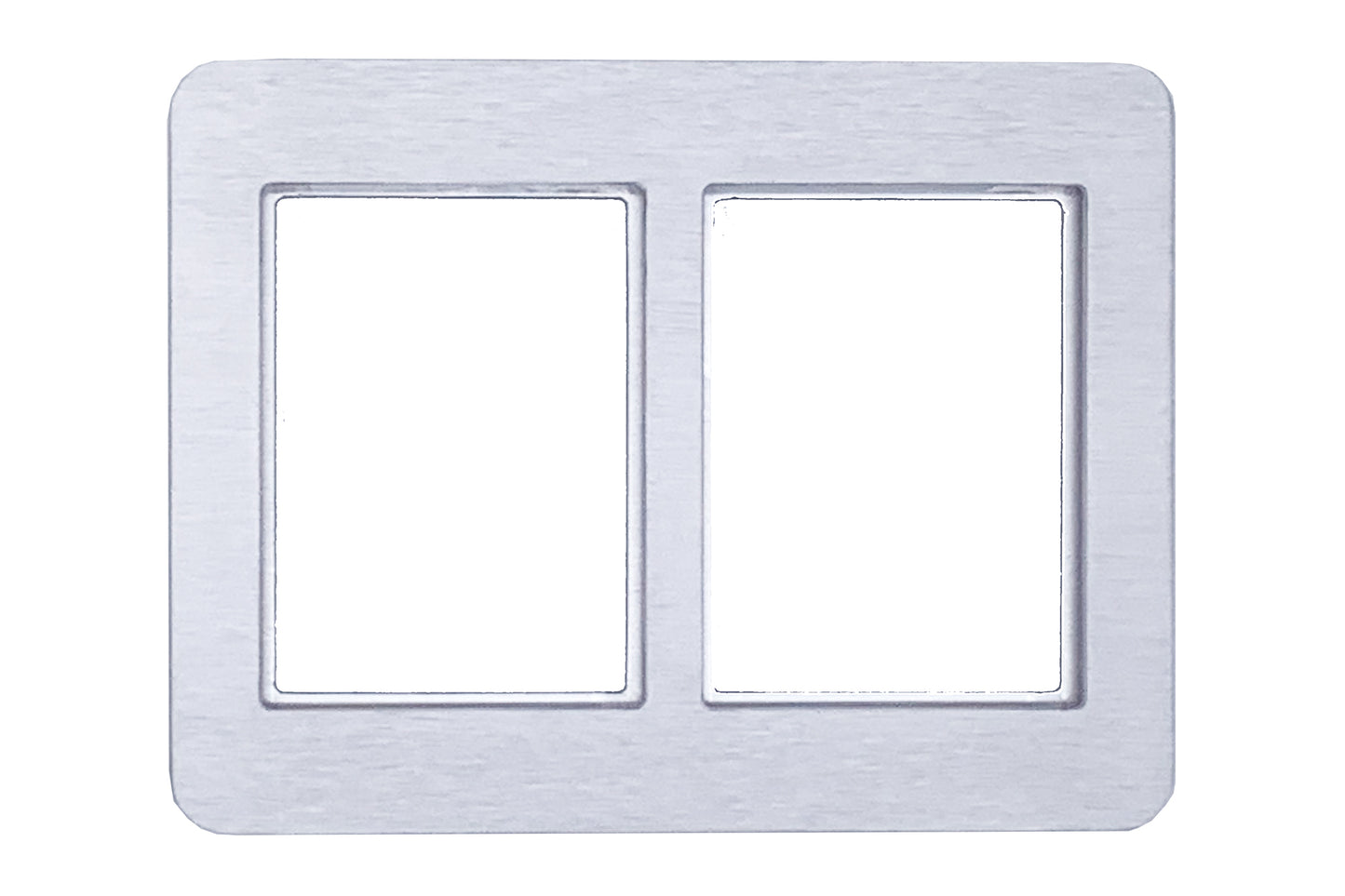 Aluminum 2 Card Frame (accepts Magnetic / One Touch 35 pt. card holders)