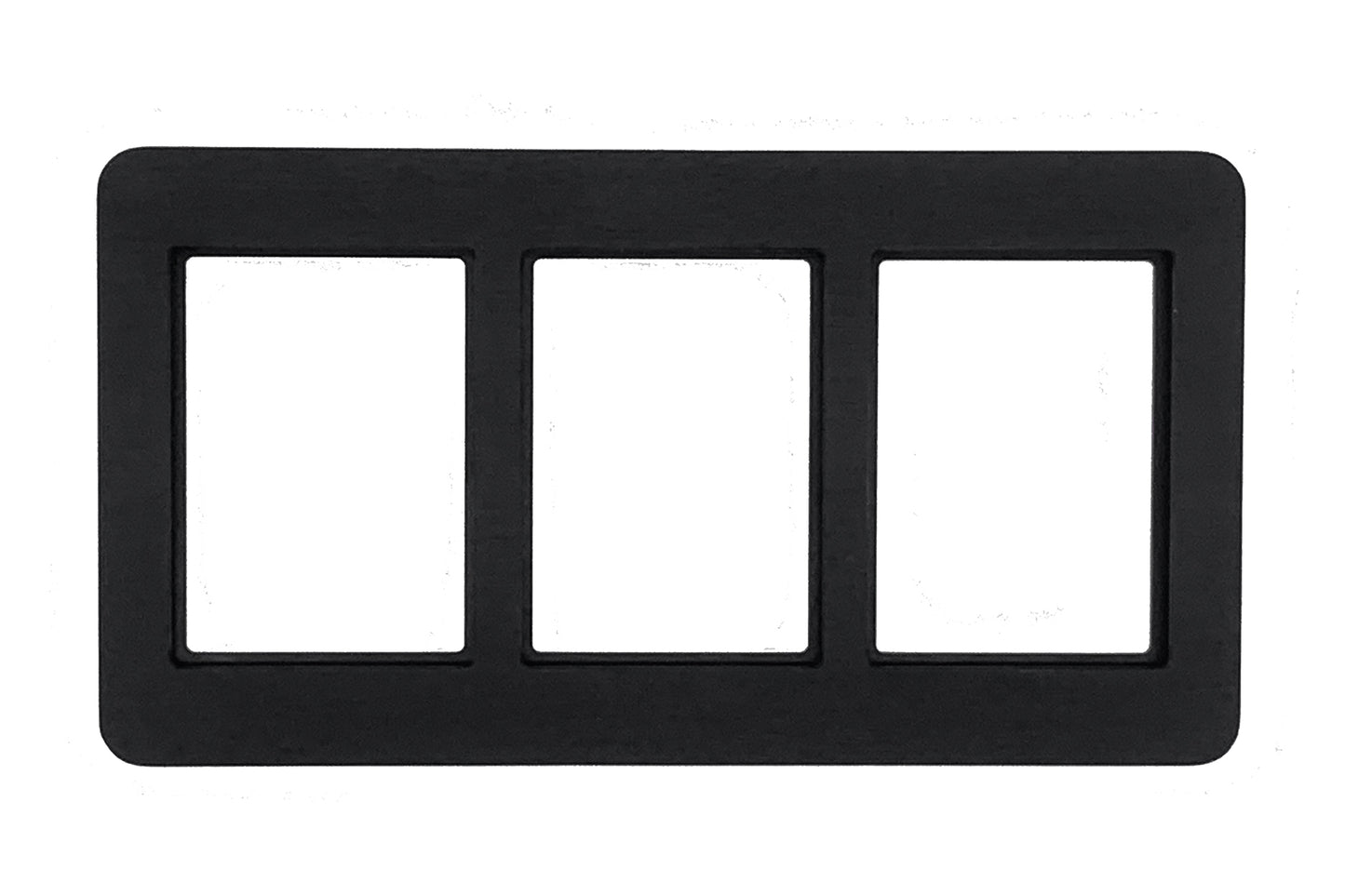 Aluminum 3 Card Frame (accepts Magnetic / One Touch 35 pt. card holders)