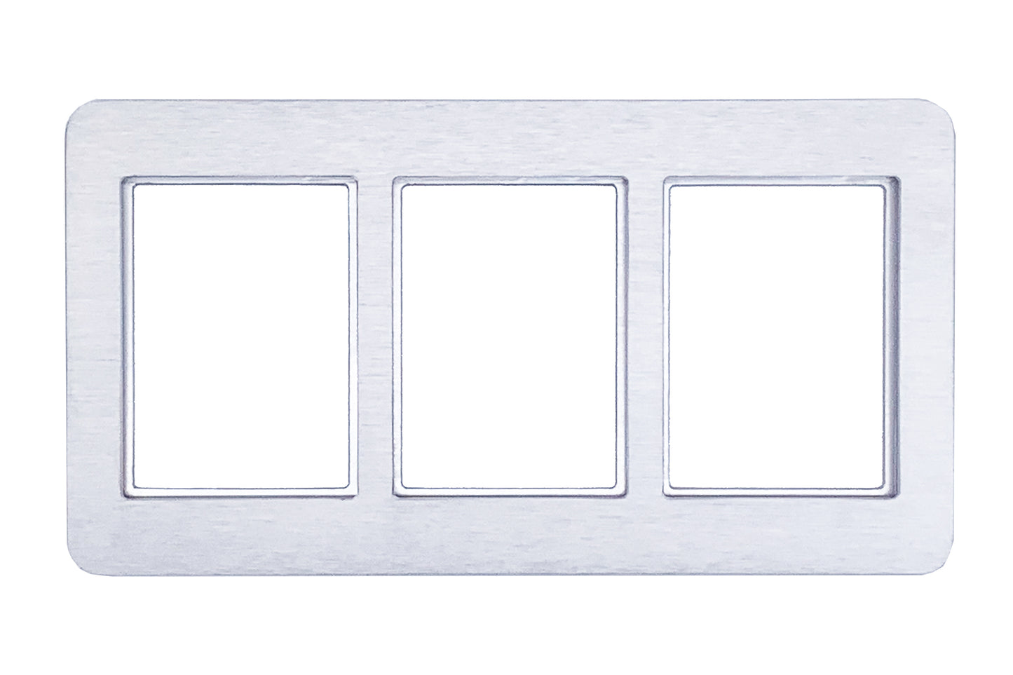 Aluminum 3 Card Frame (accepts Magnetic / One Touch 35 pt. card holders)