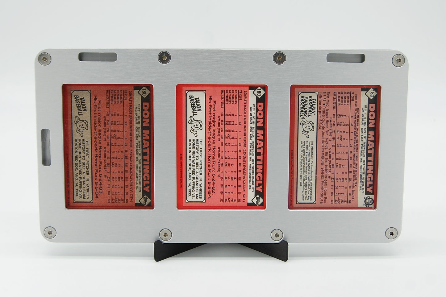 Aluminum 3 Card Frame (accepts Magnetic / One Touch 35 pt. card holders)