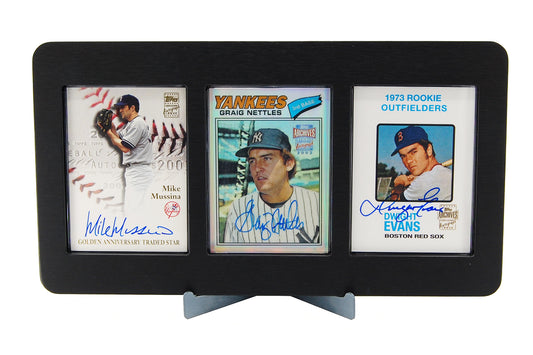 Aluminum 3 Card Frame (accepts Pro-Mold 35 pt. or 55 pt. magnetic card holders)