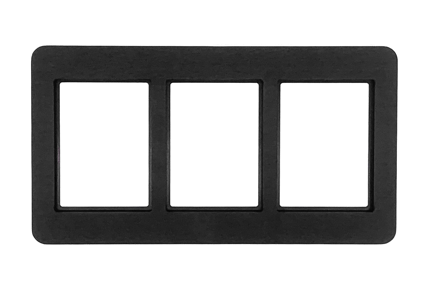 Aluminum 3 Card Frame (accepts Pro-Mold 35 pt. or 55 pt. magnetic card holders)