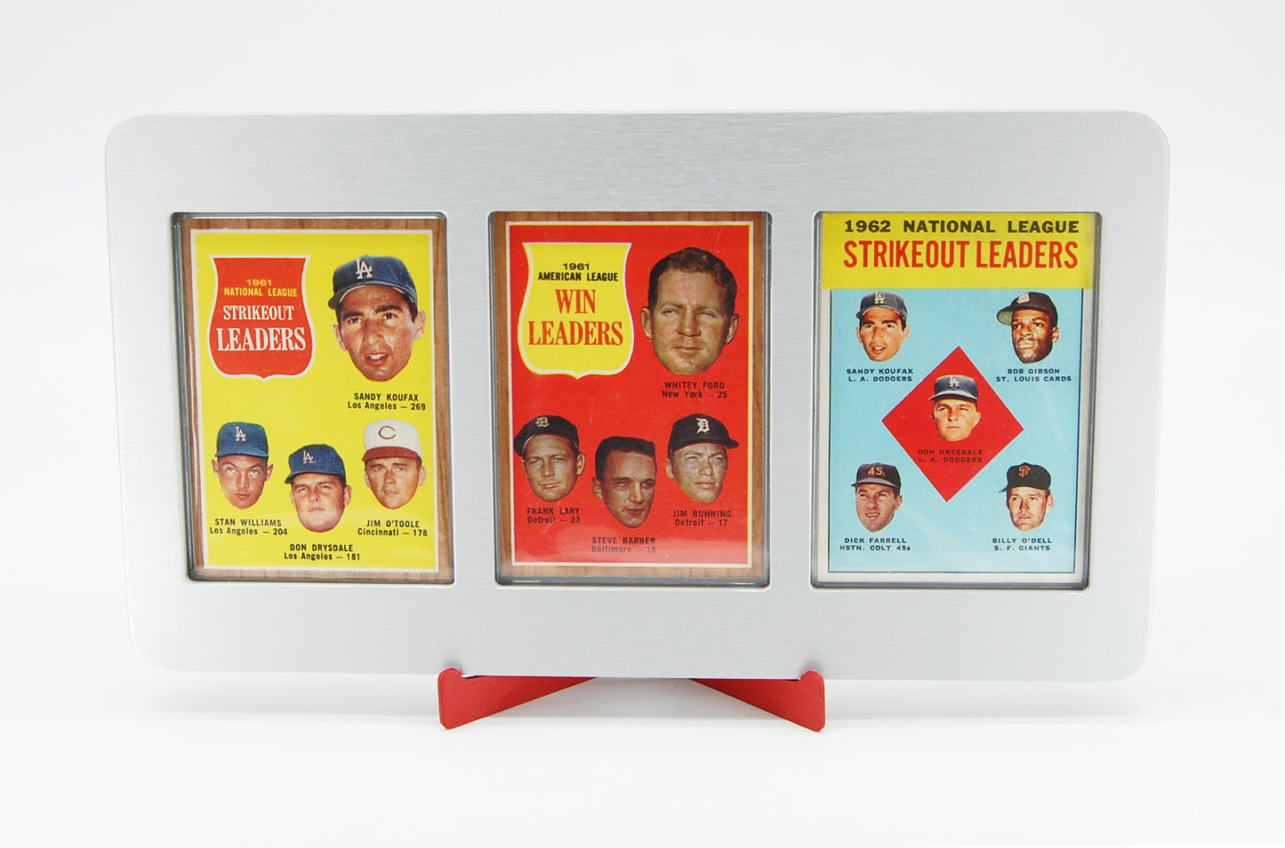 Aluminum 3 Card Frame (accepts Pro-Mold 35 pt. or 55 pt. magnetic card holders)