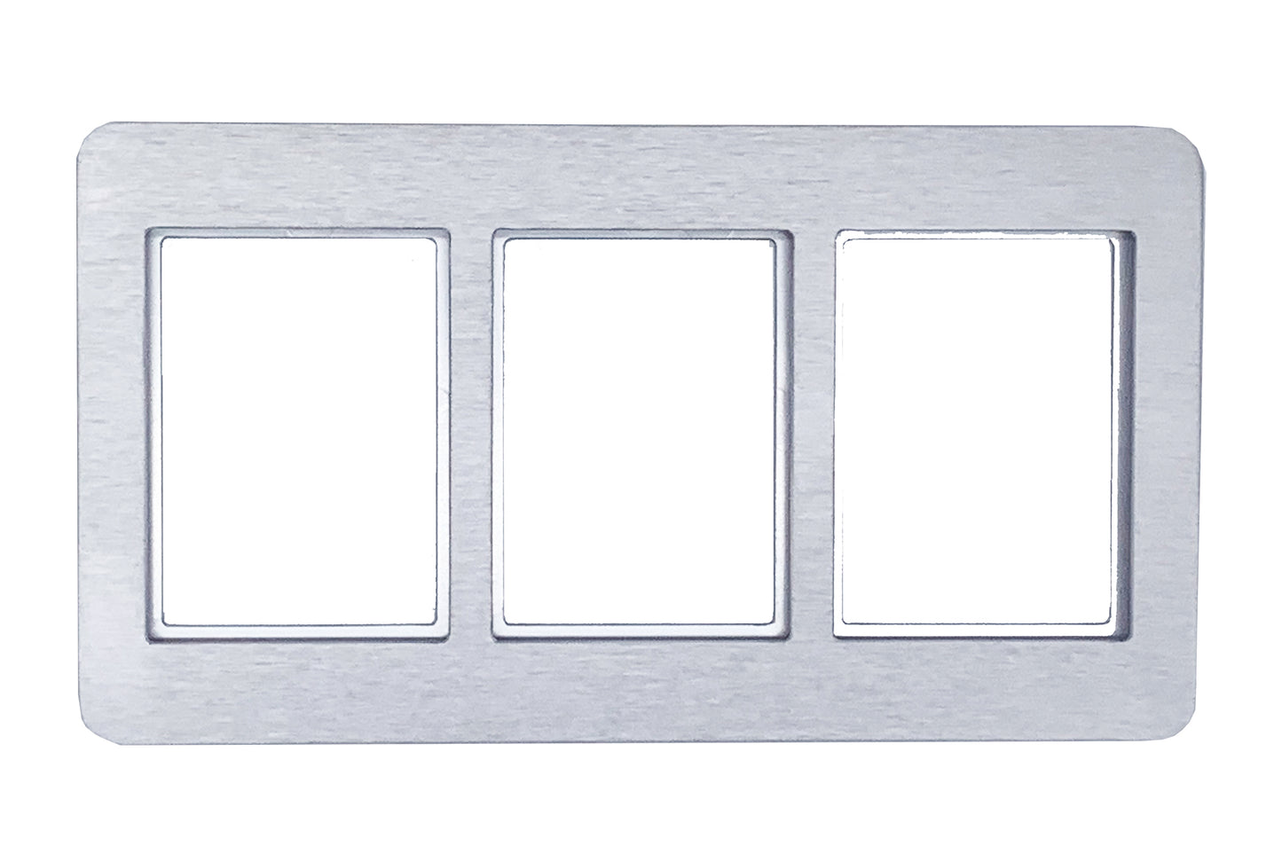 Aluminum 3 Card Frame (accepts Pro-Mold 35 pt. or 55 pt. magnetic card holders)