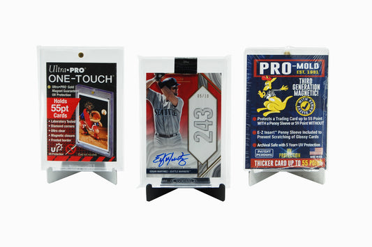 Aluminum Easel Style Card Stands for Most Magnetic Card Holders (up to 55 pts.)